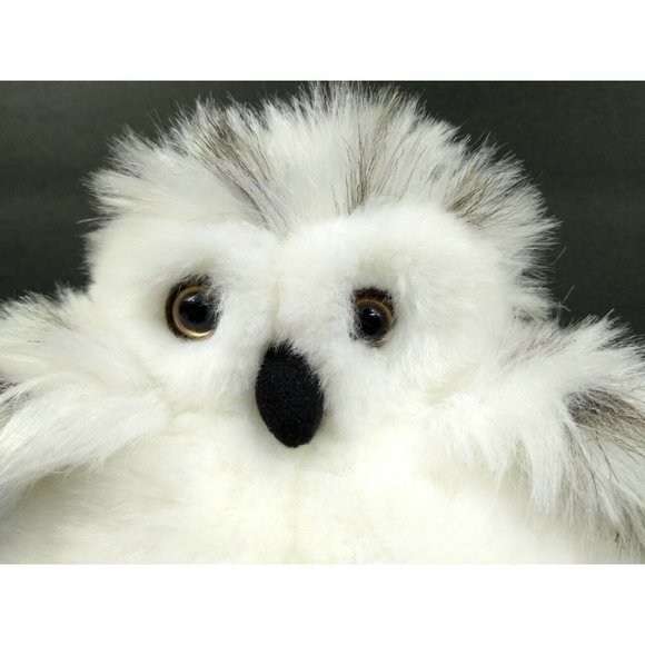 Authentic Island Lavender.com 8" Spotted White Snowy Owl Stuffed Animal Plushie - Picture 7 of 10